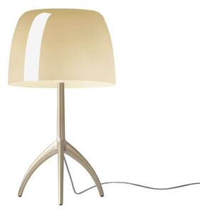 Stolové Lampa Foscarini, Zlatá / Mosadz, Obývacia izba, Hliník
