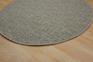 Vopi koberce Kusový koberec Alassio šedobéžový okrúhly - 250x250 (priemer) kruh cm