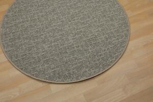 Vopi koberce Kusový koberec Alassio šedobéžový okrúhly - 400x400 (priemer) kruh cm
