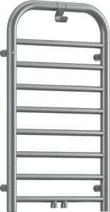 Deante Silia, kúpeľňový radiátor 500x850 mm, 335W, brúsená oceľ, DEA-AGI_FG31
