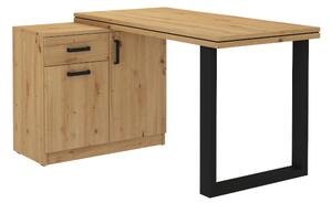 Písací stôl + komoda MALTA 2, 138x78x107, dub artisan