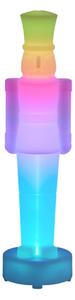 Vianočná stolná lampa biela vrátane LED stmievateľná a nabíjateľná RGBW-IC - Nutcracker
