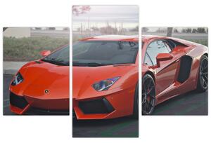 Obraz červeného Lamborghini (Obraz 90x60cm)