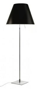 Stojacie Lampa Luceplan, Čierna, Obývacia izba, Hliník