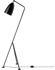 Stojacie Lampa GUBI, Čierna, Obývacia izba, Kov