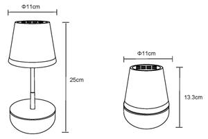Globo 36638SA - LED Solárna lampa 10xLED/0,06W/3V IP44 šedá
