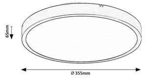 Rabalux 71427 - LED Kúpeľňové stropné svietidlo ALENZO LED/24W/230V IP44 biela