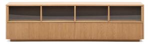 TV stolík v dekore duba v prírodnej farbe 200x54x40 cm Helvine – Kave Home