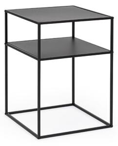 MUZZA Odkladací stolík 37.5 cm Qus čierny