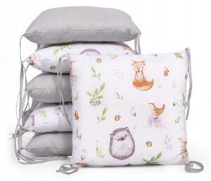 Vulpi Modulový vankúšový mantinel do postieľky Basic Pillow Farba: ježko