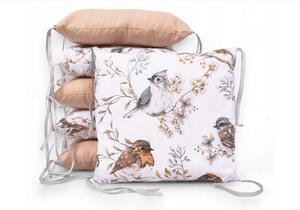 Vulpi Modulový vankúšový mantinel do postieľky Basic Pillow Farba: vtáčik