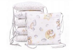 Vulpi Modulový vankúšový mantinel do postieľky Basic Pillow Farba: mesiačik
