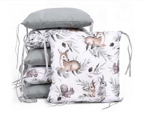Vulpi Modulový vankúšový mantinel do postieľky Basic Pillow Farba: srnky