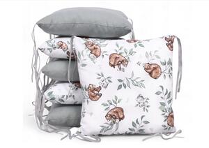 Vulpi Modulový vankúšový mantinel do postieľky Basic Pillow Farba: medvedík