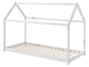 Biela detská domčeková posteľ Vipack Cabane, 90 x 200 cm