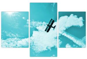 Letiace lietadlo - obraz (Obraz 90x60cm)