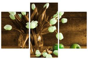 Tulipány vo váze - obraz (Obraz 90x60cm)