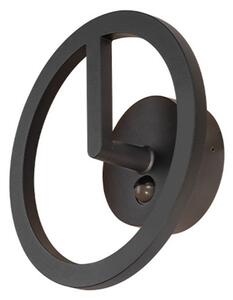 Q-Ring Nástenné Svietidlo w/Sensor 3000K IP54 Black