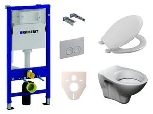Cenovo zvýhodnený závesný WC set Geberit + WC S-Line S-line Pro 458.103.00.1NR1