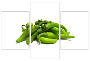 Zelené papričky - obraz (Obraz 90x60cm)