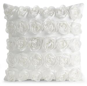 Dekorstudio Zamatová obliečka na vankúš ROSES 1 45 x 45 cm - krémová