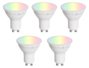 Sada 5 LED žiaroviek GU10 50 mm číra 4,7 W 400 lm 2200-2400 K