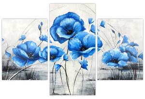 Modré vlčie maky, obraz (Obraz 90x60cm)