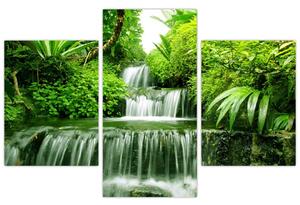 Vodopád v prírode, obraz (Obraz 90x60cm)