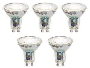 Sada 5 inteligentných LED žiaroviek GU10 50 mm číra 4,8 W 400 lm 1800 – 6500 K