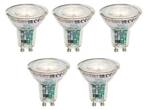 Sada 5 inteligentných LED žiaroviek GU10 50 mm číra 4,7 W 345 lm 2200 – 4000 K