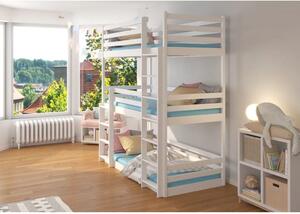 Poschodová detská posteľ 200x90 cm. Vlastná spoľahlivá doprava až k Vám domov. 1052291