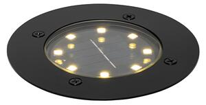 Moderné záhradné bodové svetlo čierne vrátane LED IP65 solárne - Terry