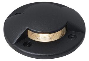 Moderné bodové svietidlo do zeme čierne GU10 50mm s 2-svetelným efektom IP65/IP67 - Cellar