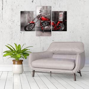 Obraz červené motorky (Obraz 90x60cm)
