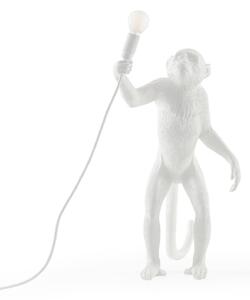Stolové Lampa SELETTI, Monkey Lamp, Biela, Obývacia izba, Plast, Dizajnový