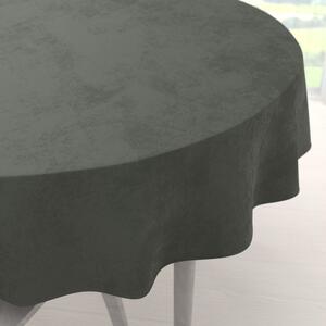 Biante Zamatový okrúhly obrus Velvet Premium SVP-021 Tmavo sivozelený Ø 100 cm