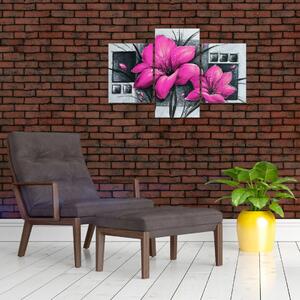 Obraz ružové kvety (Obraz 90x60cm)