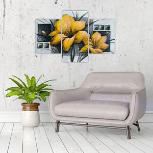 Obraz žlté kvety (Obraz 90x60cm)