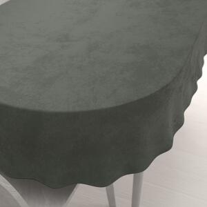 Biante Zamatový oválny obrus Velvet Prémium SVP-021 Tmavo sivozelený 80x120 cm