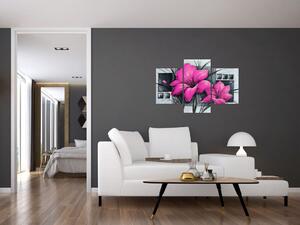 Obraz ružové kvety (Obraz 90x60cm)