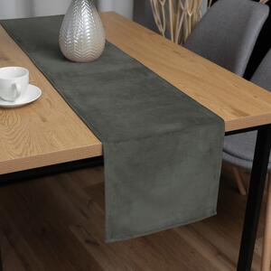 Biante Zamatový behúň na stôl Velvet Prémium SVP-021 Tmavo sivozelený 35x120 cm