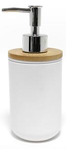 Biely plastový dávkovač mydla 91 ml Smart – douceur d'intérieur