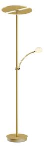 Stojacie Lampa Lucande, Anniki, stmievateľné, Zlatá / Mosadz, Obývacia izba, Kov, Moderný