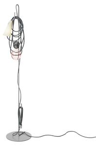 Stojacie Lampa Foscarini, Filo, Sivá, Obývacia izba, Kov, Dizajnový