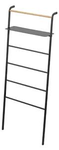 Čierny vešiak s poličkou YAMAZAKI Tower Ladder