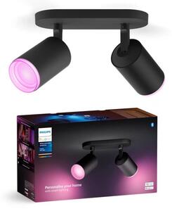 Philips - LED RGBW Stmievateľné bodové svietidlo Hue FUGATO 2xGU10/4,2W/230V čierna