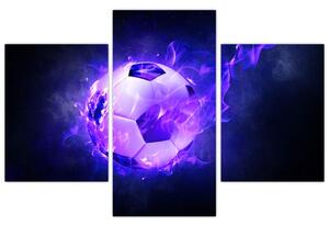 Horiace futbalová lopta - obraz (Obraz 90x60cm)