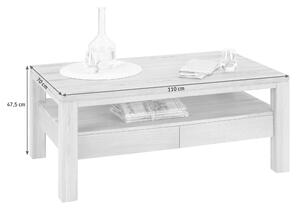 KONFERENČNÝ STOLÍK, farba duba, drevo, 110/70/47,5 cm Linea Natura - Stolíky do obývačky