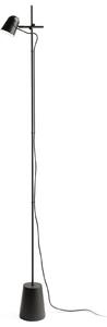 Stojacie Lampa Luceplan, Counterbalance, stmievateľné, Čierna, Obývacia izba, Kov, Dizajnový