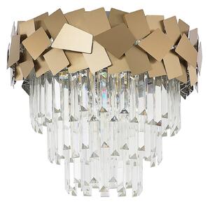 Stropné Lampa Lucande, Miraia, stmievateľné, Zlatá / Mosadz, Obývacia izba, Kov, Dizajnový